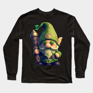 gnome st.patrick da Long Sleeve T-Shirt